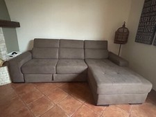 Divano con isola in microfibra