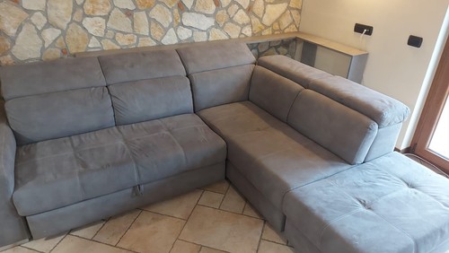 Divano letto con isola - con, grigio