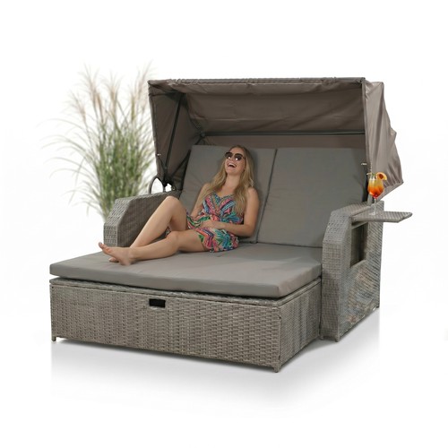 Lettino prendisole rattan - lettino,